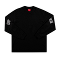 Supreme Cutout Sleeves Long-Sleeve Top "Black"