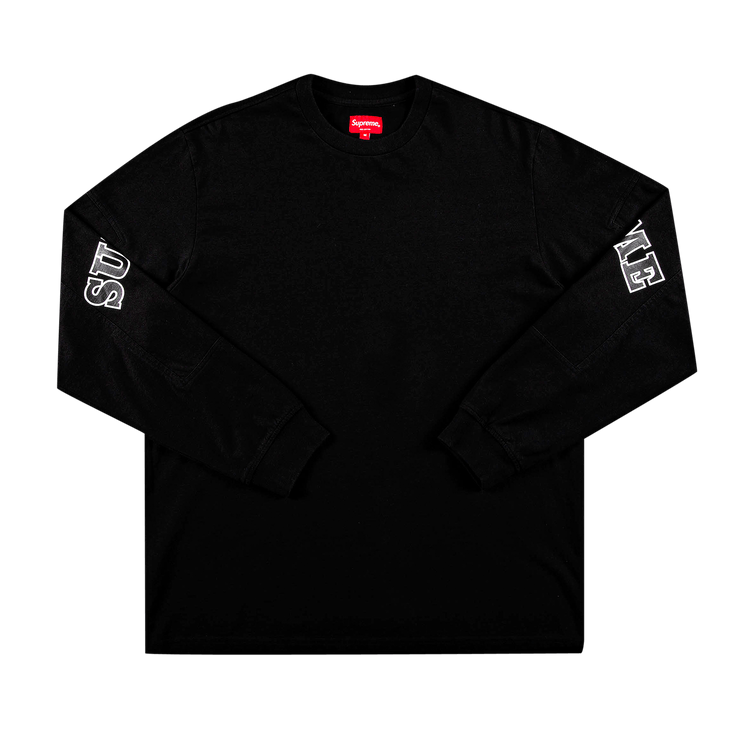 Supreme Cutout Sleeves Long-Sleeve Top "Black"