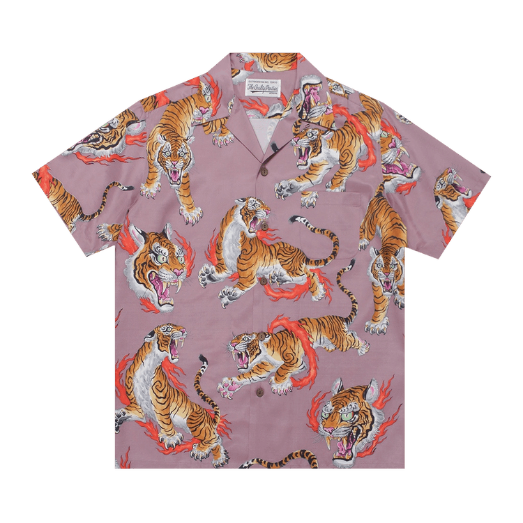 Wacko Maria Tim Lehi Short-Sleeve Haiwaiian Shirt "Pink"