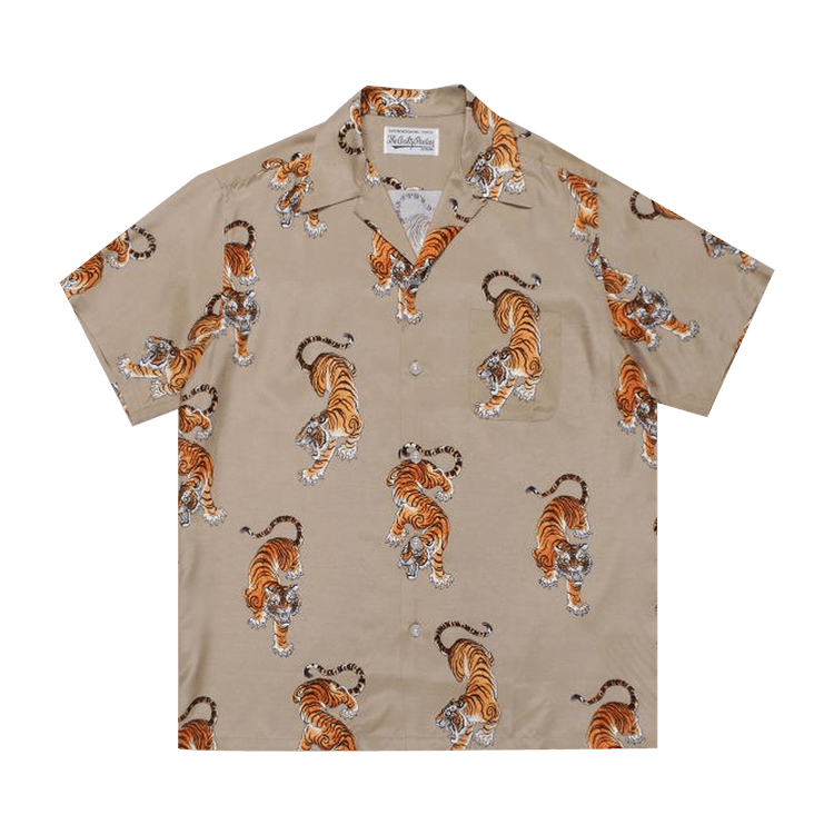 Wacko Maria Tim Lehi Short-Sleeve Haiwaiian II Shirt "Beige"