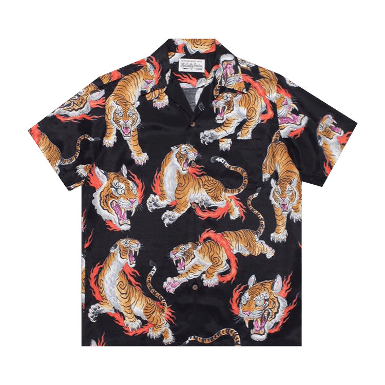 Wacko Maria Tim Lehi Short-Sleeve Haiwaiian Shirt "Black"