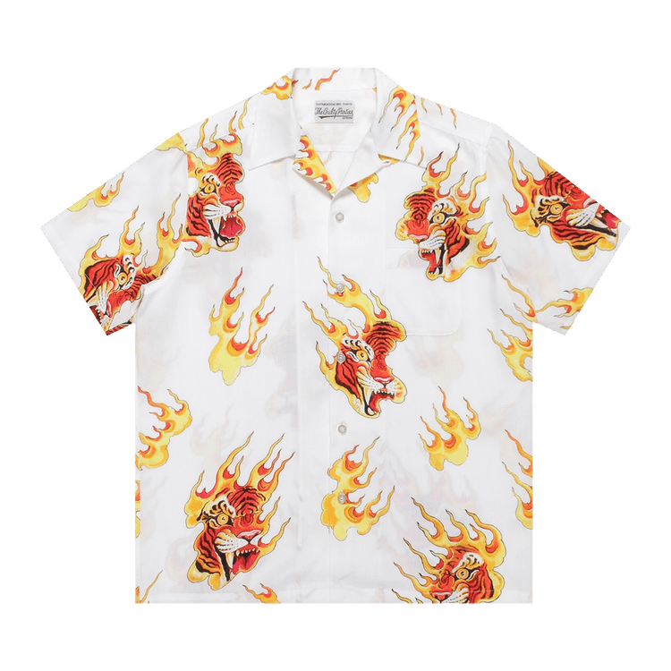Wacko Maria Tim Lehi Short-Sleeve Haiwaiian III Shirt "White"