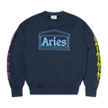 Aries Column Sweatshirt "Blue"