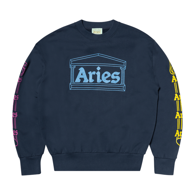 Aries Column Sweatshirt "Blue"