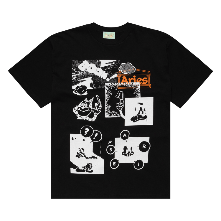 Aries Comic Tee "Black"