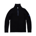 Aries Rib Half Zip Jumper "Black"