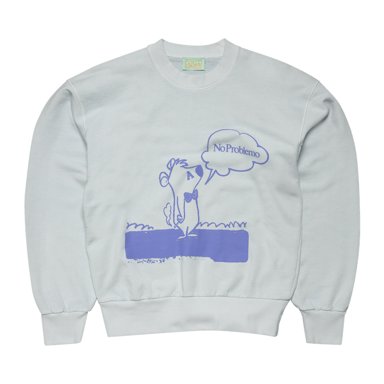 Aries Stoner Bear Sweatshirt "Baby Blue"