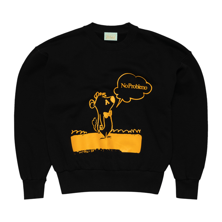 Aries Stoner Bear Sweatshirt "Black"