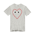 Comme des Garçons PLAY Logo Print Tee "Grey"