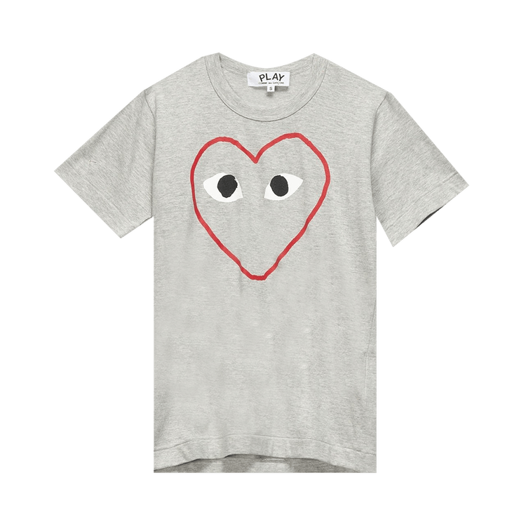 Comme des Garçons PLAY Logo Print Tee "Grey"