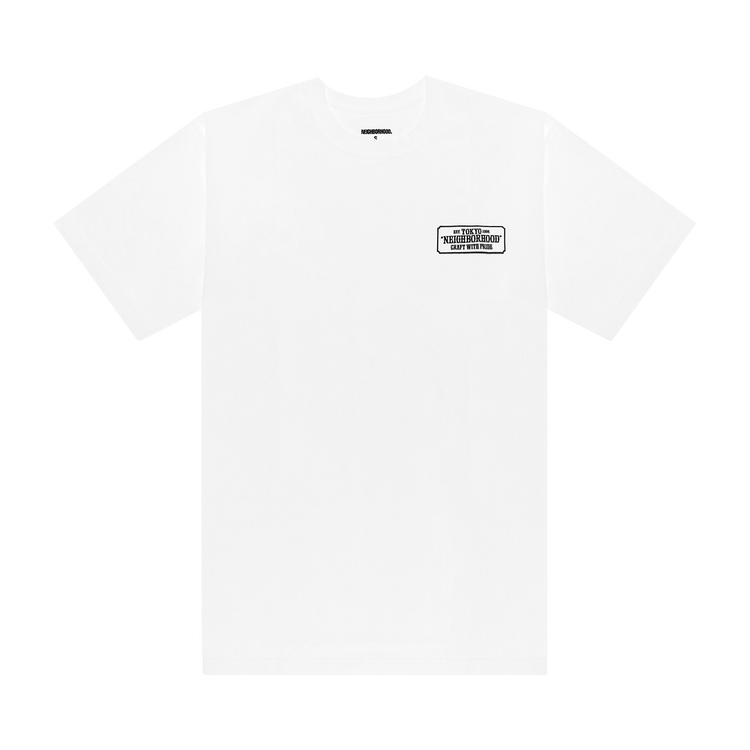 Neighborhood Bar & Shield Tee "White"