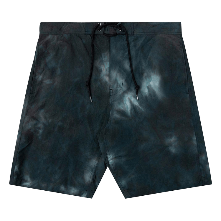 John Elliott Solar Board Shorts "Teal Tie Dye"