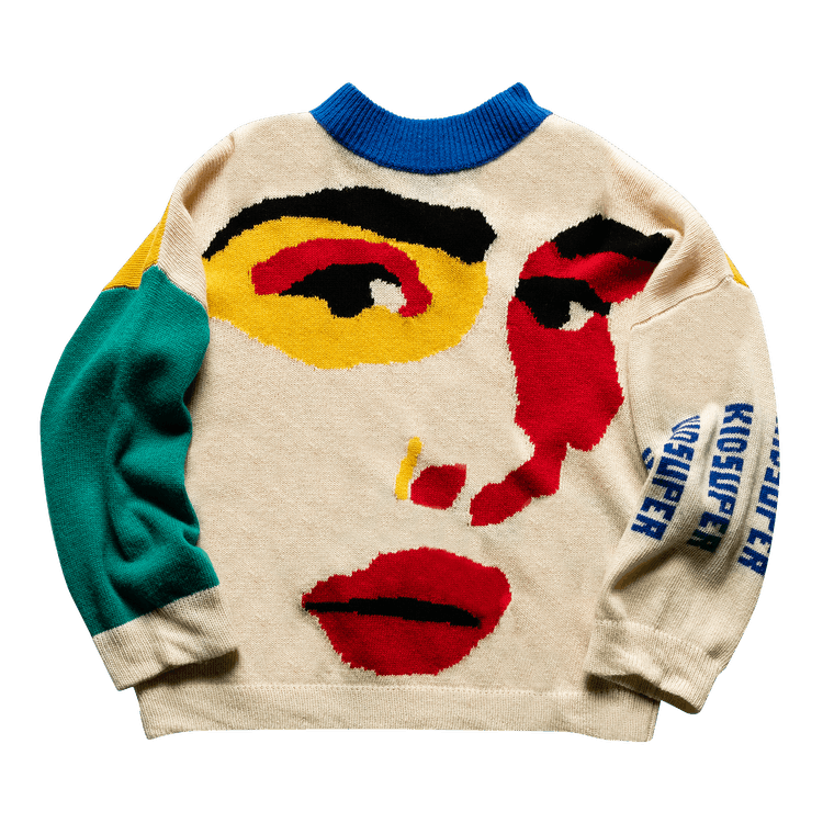 KidSuper Face Knit Sweater "Multi-Color"