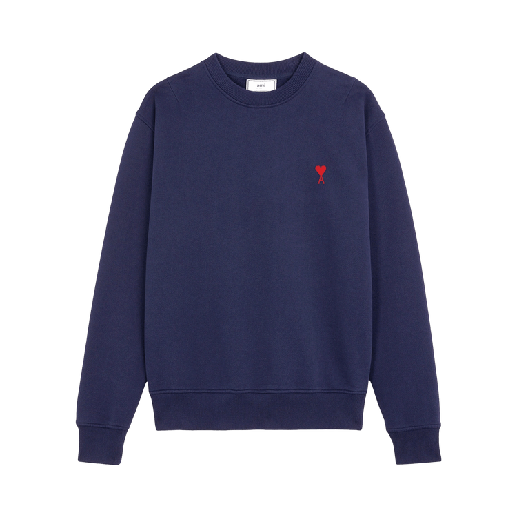 Ami Boxy Fit Sweatshirt "Navy"