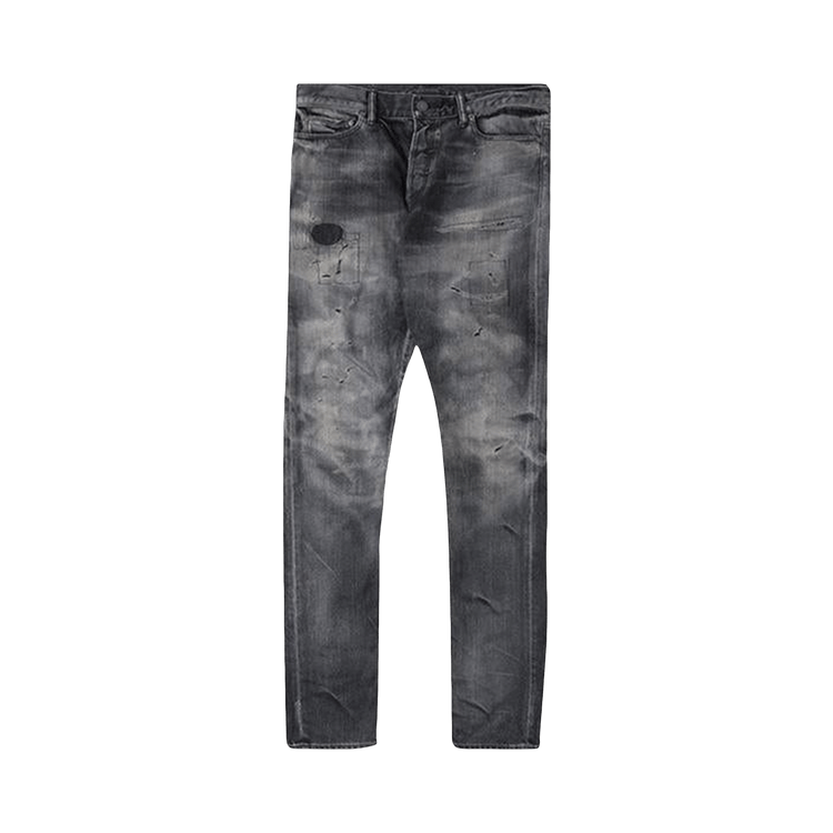 John Elliott The Cast 2 Denim "Jet Black Zig Zag"