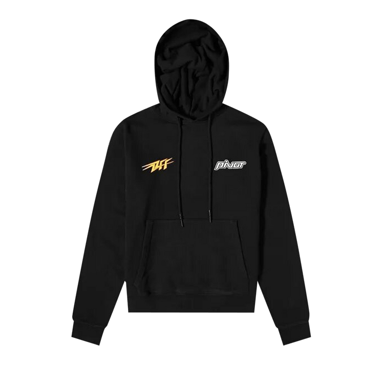 Off-White Thunder Slim Hoodie "Black/Yellow"