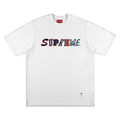 Supreme Collage Logo Short-Sleeve Top "White"