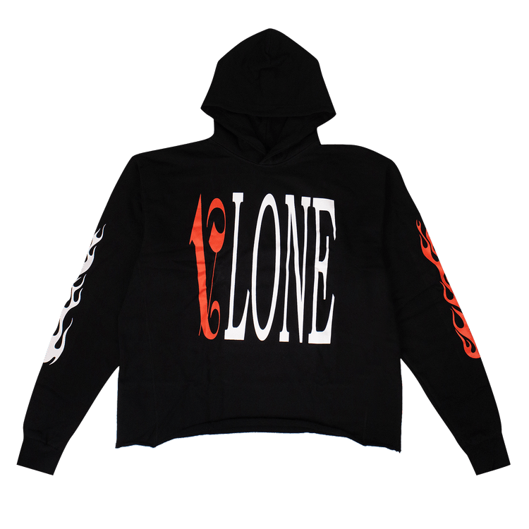 Vlone x Palm Angels Logo Hooded Sweatshirt "Black/Red"