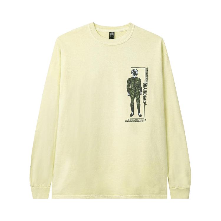 Brain Dead Evaluate Long-Sleeve Tee  "Lemon"
