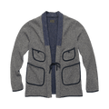 Kapital Beach Knit Kakashi Cardigan "Charcoal"