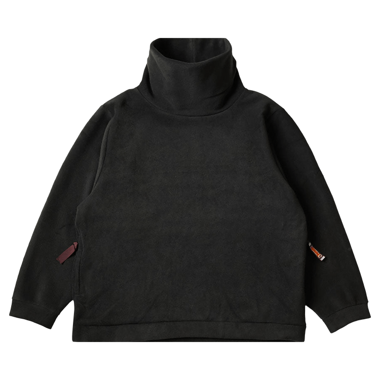 Kapital Reverse Fleece Big High Neck Sweater "Black"