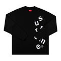 Supreme Scatter Logo Long-Sleeve Top "Black"