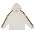 Gucci Tape Detail Popover Hoodie "Natural/Multicolor"