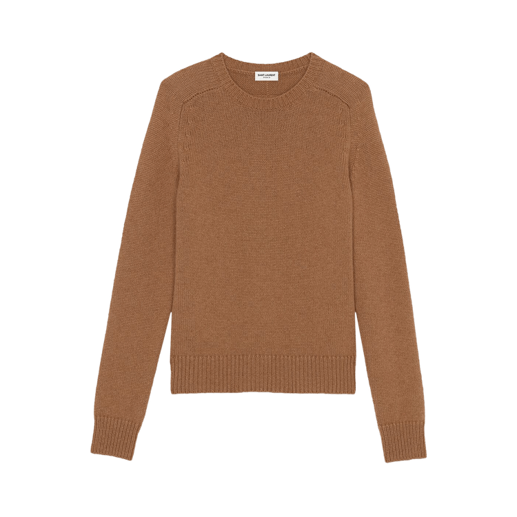 Saint Laurent Round Neck Pullover "Camel"