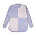 Comme des Garçons SHIRT Striped Dots Long-Sleeve Poplin Shirt "Blue"