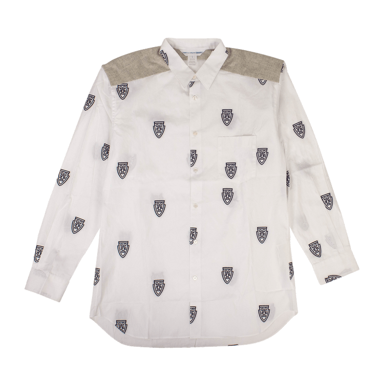 Comme des Garçons SHIRT Mask Long-Sleeve Poplin Shirt "White"