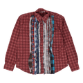 Needles Flannel Ribbon Button Down Shirt "Red"