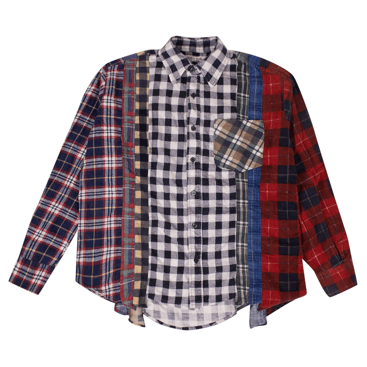 Needles Flannel 7 Cuts Button Down Shirt "Multi-Color"