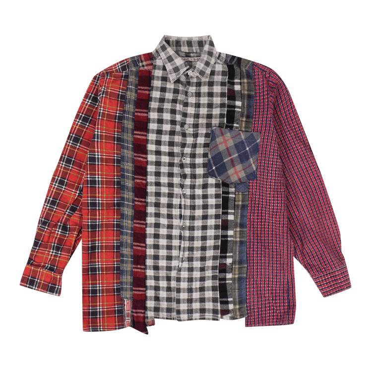Needles Flannel 7 Cuts Button Down Shirt "Red"