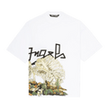 Palm Angels Desert Skull Over Tee "White/Multicolor"