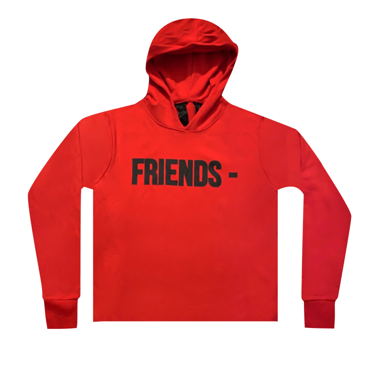Vlone Friends Hoodie "Red/Black"