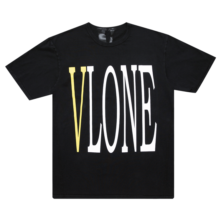 Vlone Staple T-Shirt "Black/Yellow"