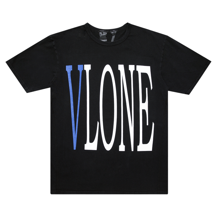 Vlone Staple T-Shirt "Black/Blue"