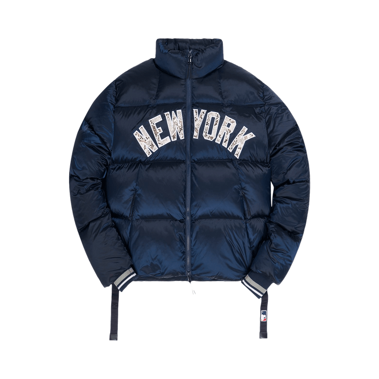 Kith For Major League Baseball New York Yankees Midi Puffer Jacket "Navy"