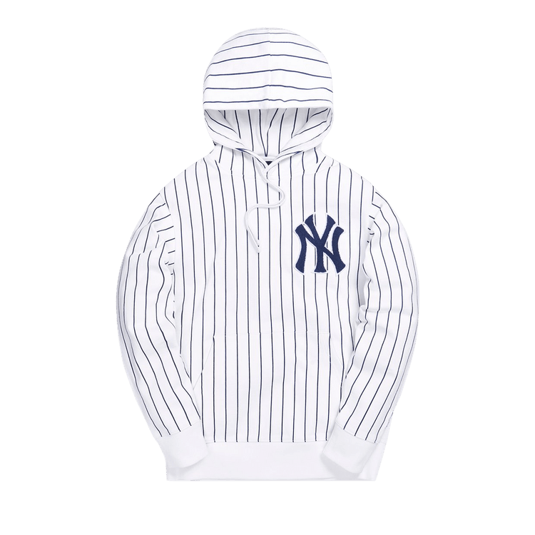Kith For Major League Baseball New York Yankees Striped Hoodie "White"