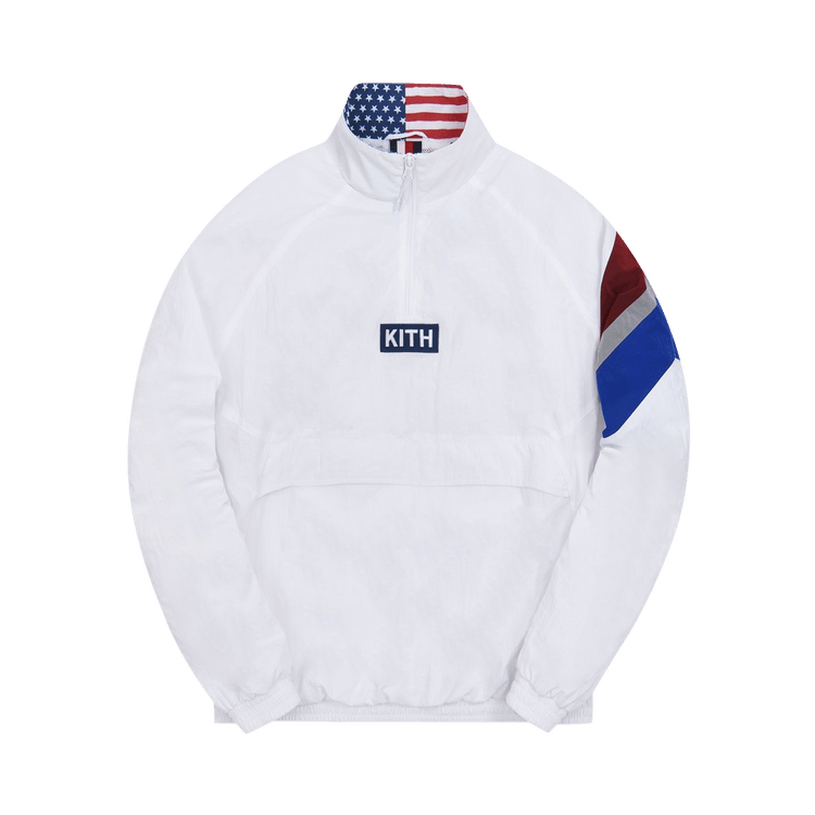 Kith Retro Quarter Zip Track Jacket "White"