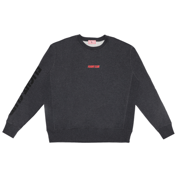 Flight Club Oversized Logo Crewneck "Dark Gray"