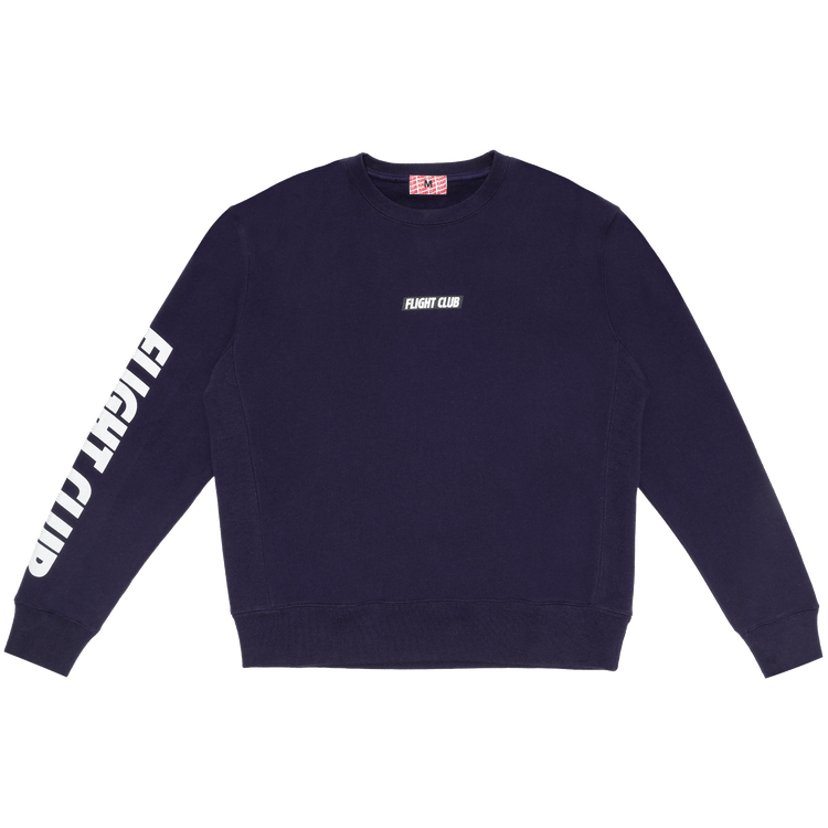 Flight Club Oversized Logo Crewneck "Navy"