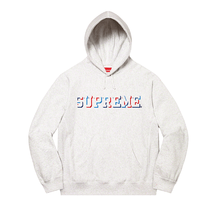 Supreme Drop Shadow Hooded Sweatshirt "Heather Multi"