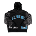 Supreme King Hooded Varsity Jacket "Black"