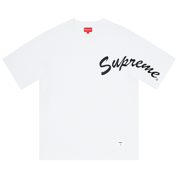 Supreme Shoulder Arc Short-Sleeve Top "White"