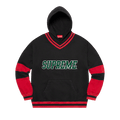 Supreme Hockey Hooded Sweatshirt "Black"
