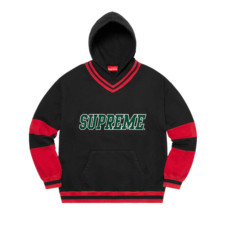 Supreme Hockey Hooded Sweatshirt "Black"