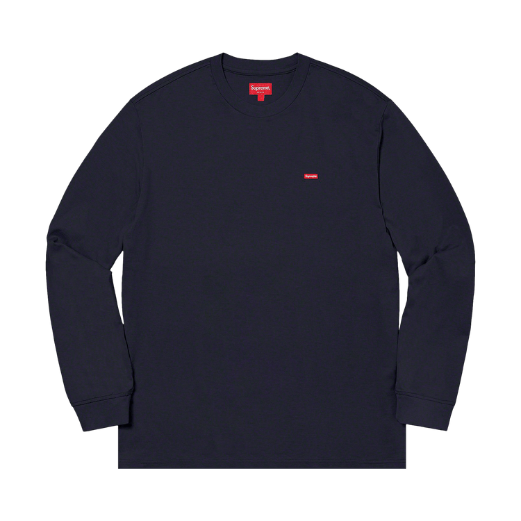 Supreme Small Box Long-Sleeve Tee "Navy"