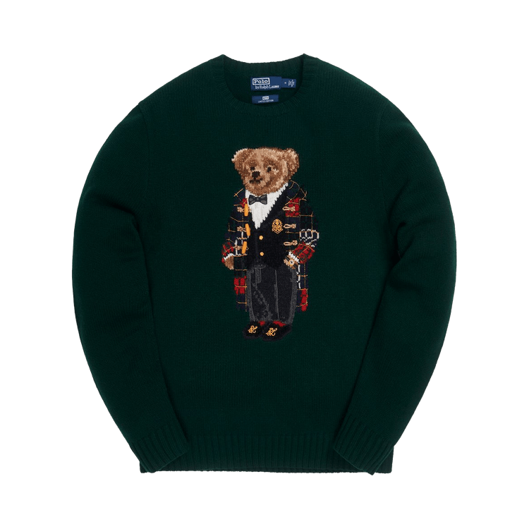 Kith x Polo Ralph Lauren Holiday Toggle Coat Bear Crewneck "Green"