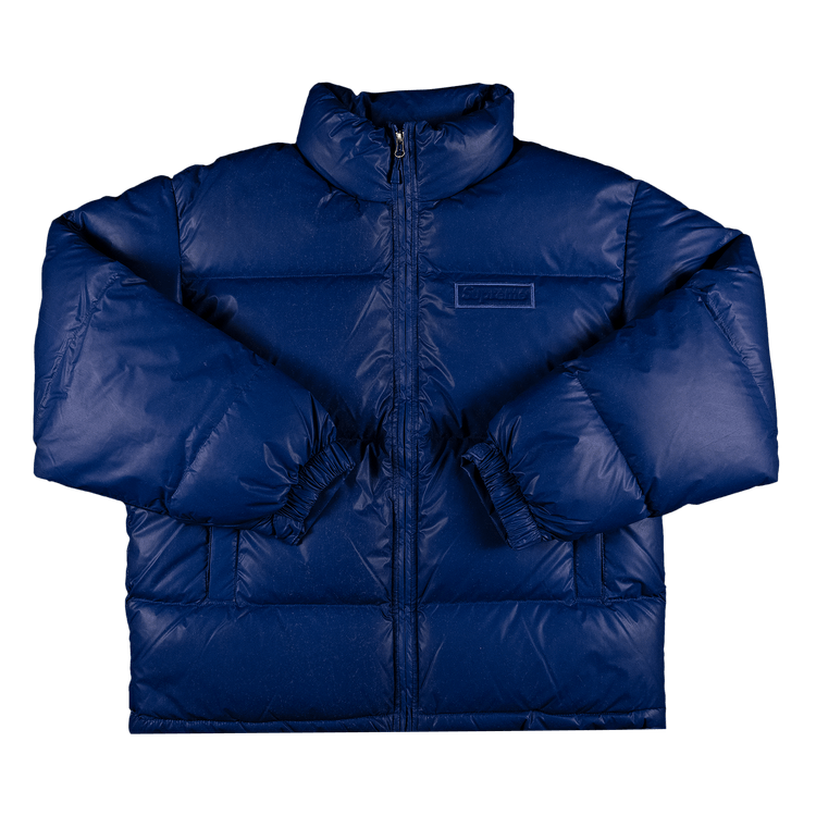 Supreme Reflective Speckled Down Jacket "Royal"